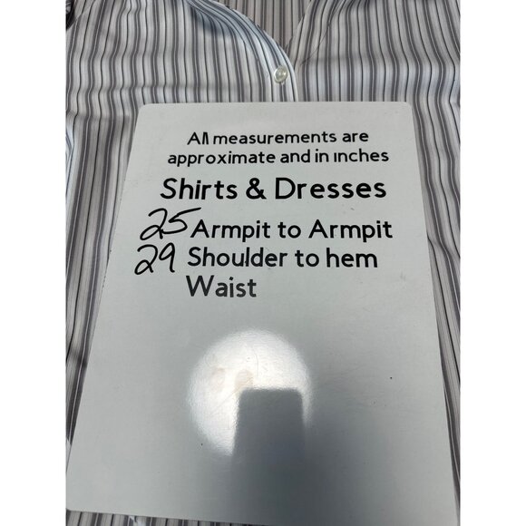 Catherines Long Sleeve Button Front Blouse Size 1X - Picture 8 of 8